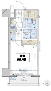コンシェリア東京 AQUA VERT 4階 間取り図