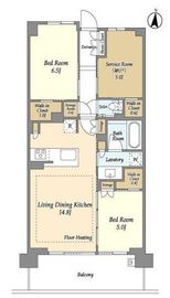 ドゥーエ町屋 308 間取り図