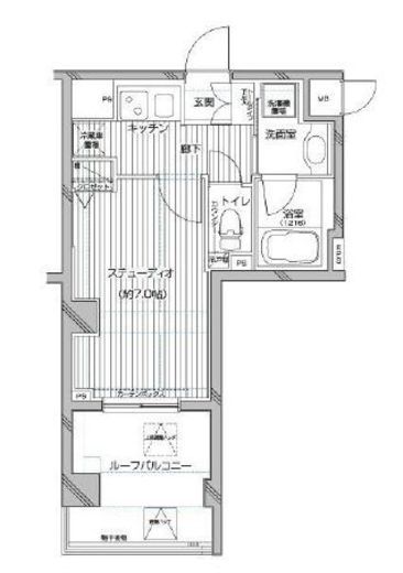 デュオ・スカーラ御茶ノ水Ⅱ 7階 間取り図
