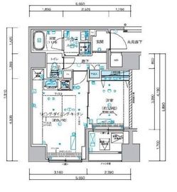 メインステージ横濱真金町 11階 間取り図