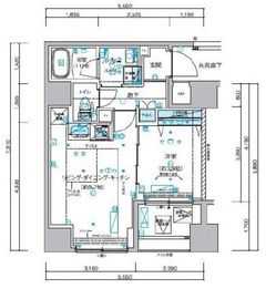 メインステージ横濱真金町 11階 間取り図