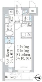 アーデル浮間舟渡 204 間取り図