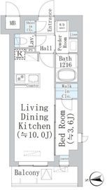 アーデル浮間舟渡 403 間取り図