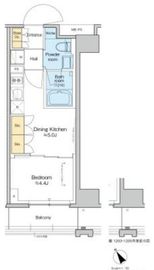 プラウドフラット清澄通り 1103 間取り図