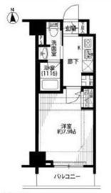 プレール・ドゥーク浜松町 6階 間取り図