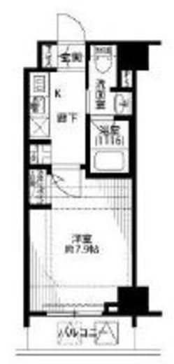 プレール・ドゥーク浜松町 2階 間取り図