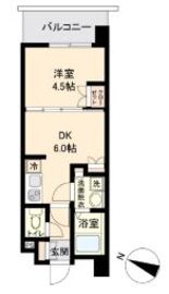 オープンブルーム二子 207 間取り図