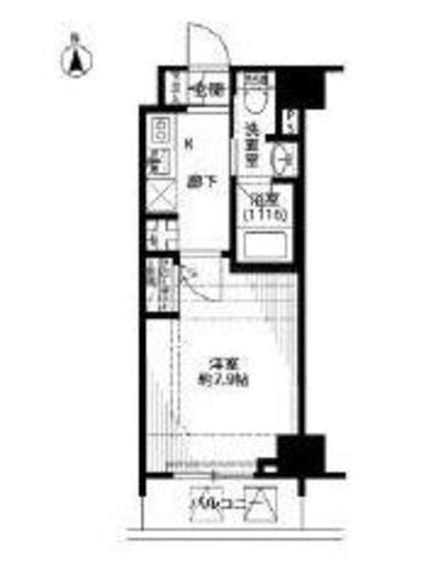 プレール・ドゥーク浜松町 3階 間取り図