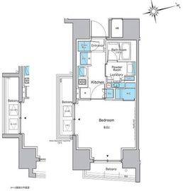 ルフォンプログレ品川戸越 1003 間取り図