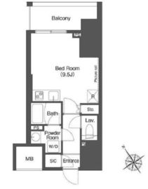 ヒューリック成増 811 間取り図