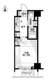 プレール・ドゥーク浜松町 8階 間取り図