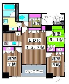 アトラス志村三丁目 9階 間取り図