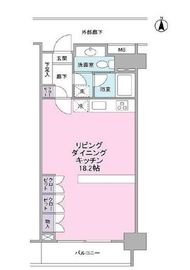 東急ドエルキルト三軒茶屋 6階 間取り図