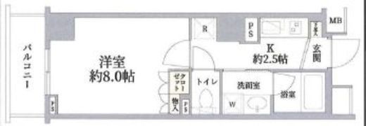 グランスイート代々木 4階 間取り図