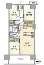 メイツ深川住吉 5階 間取り図