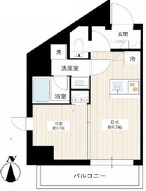 Cion SANGEN-JYAYA 5階 間取り図