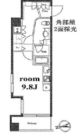 グレンパーク西麻布 406 間取り図