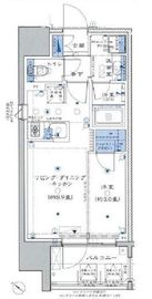 リビオレゾン勝どきnex 9階 間取り図