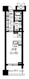 クオリア恵比寿イースト 3階 間取り図