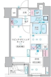 GENOVIA椎名町 (ジェノヴィア椎名町) 301 間取り図