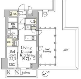 テラス高田馬場ウエスト 503 間取り図