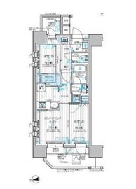 デュオステージ相模大塚 8階 間取り図