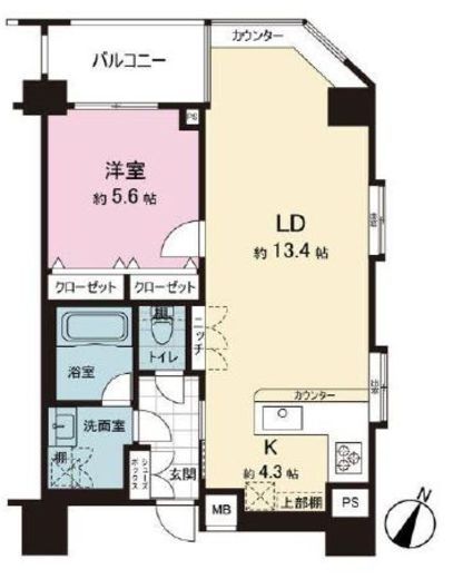 アクサスジーベック秋葉原 14階 間取り図