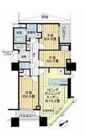 ザ・ハシモトタワー 14階 間取り図