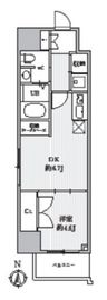 CAVANA+YOTSUYA (カバナ+四谷) 401 間取り図