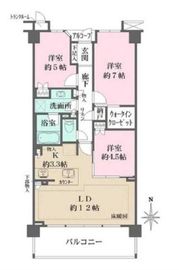 The RESIDENCE 国立 5階 間取り図