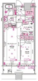 目黒第一マンションズ 1214 間取り図