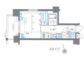 ZOOM品川南 4階 間取り図