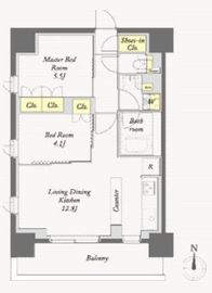 ekism国立 613 間取り図