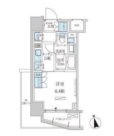 パークアクシス東上野 804 間取り図