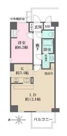 藤和シティコープ新丸子 11階 間取り図