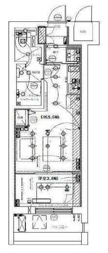 ミリアレジデンス東池袋 202 間取り図
