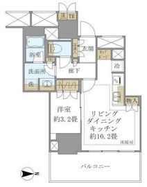 ブリリアタワー池袋West 6階 間取り図