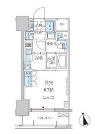 パークアクシス東上野 1202 間取り図