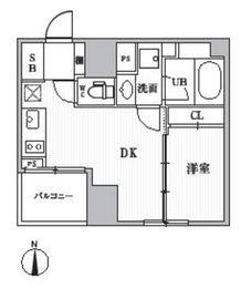 CAVANA+SHINTOMICHO (カバナプラス新富町) 404 間取り図