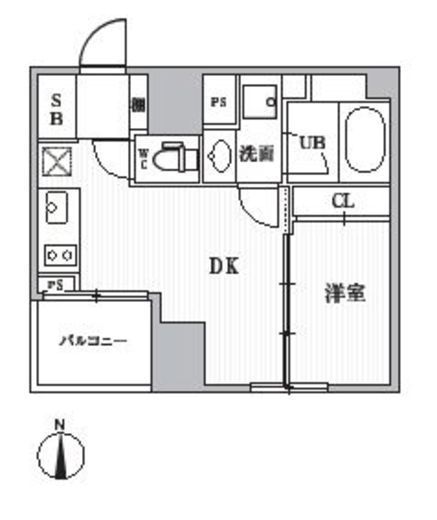 CAVANA+SHINTOMICHO (カバナプラス新富町) 504 間取り図