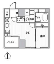 CAVANA+SHINTOMICHO (カバナプラス新富町) 504 間取り図