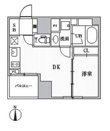 CAVANA+SHINTOMICHO (カバナプラス新富町) 504 間取り図