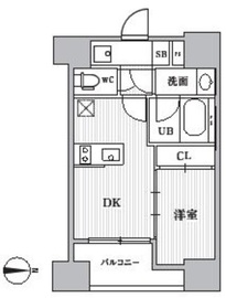 CAVANA+SHINTOMICHO (カバナプラス新富町) 402 間取り図