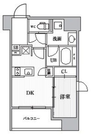 CAVANA+SHINTOMICHO (カバナプラス新富町) 401 間取り図