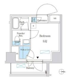 パークアクシス錦糸町スタイルズ 712 間取り図