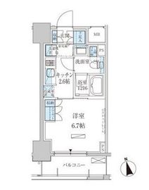 パークアクシス東上野 802 間取り図