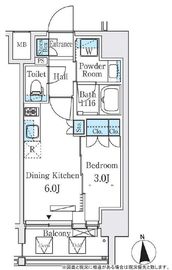 シーズンフラッツ大森北 403 間取り図