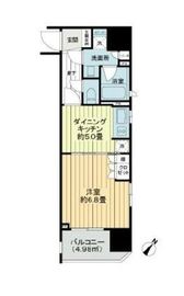 ライオンズアイル赤坂 604 間取り図