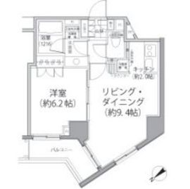 パークハビオ東向島 706 間取り図