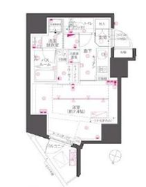 ZOOM渋谷笹塚Second 2階 間取り図